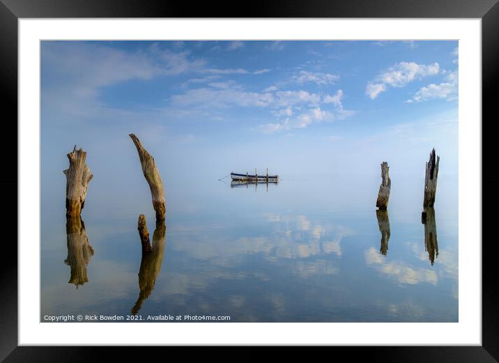 Thornham Reflections Framed Mounted Print by Rick Bowden
