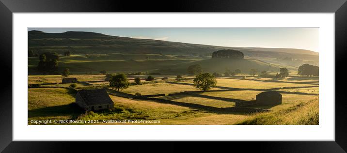 Wensleydale Light Framed Mounted Print by Rick Bowden