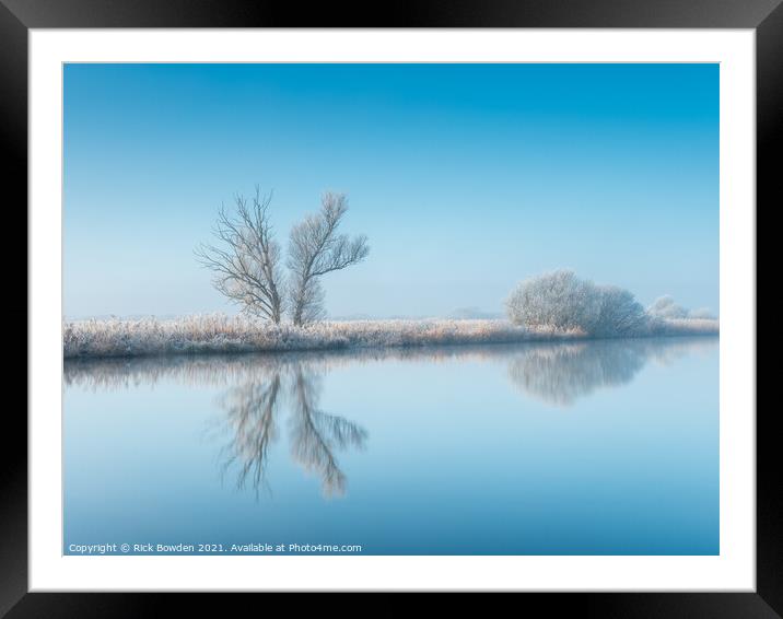 Winter Bure Framed Mounted Print by Rick Bowden