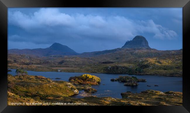 Loch Druim Suardalain Framed Print by Rick Bowden