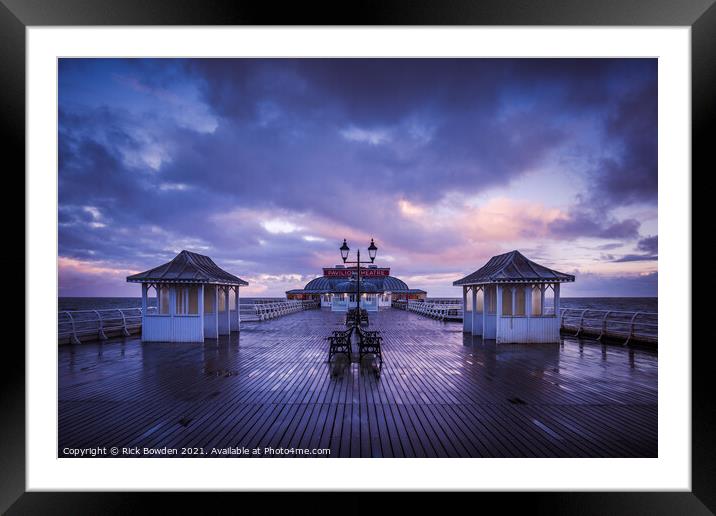 Pier after the Rain Framed Mounted Print by Rick Bowden