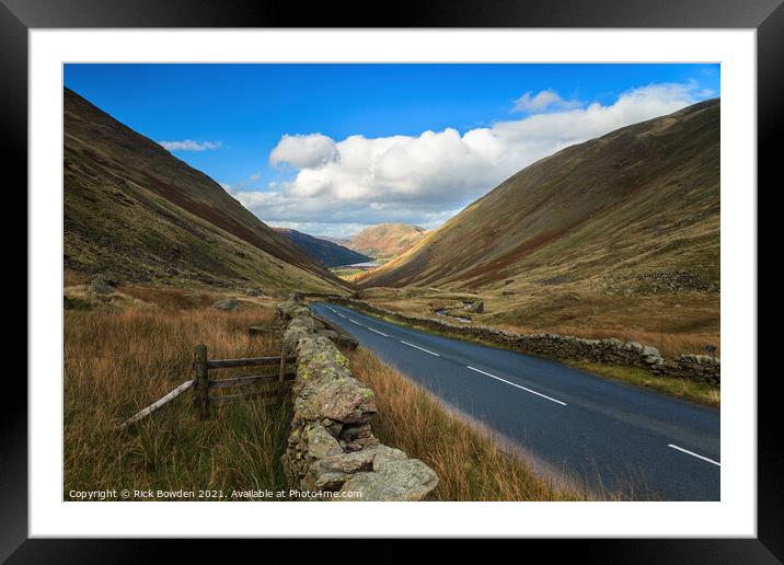 Kirkstone Pass Framed Mounted Print by Rick Bowden