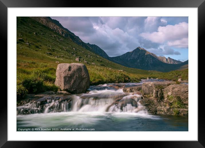 Blue Pool Framed Mounted Print by Rick Bowden