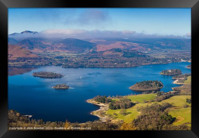 Majestic View of Derwent Water Framed Print by Rick Bowden