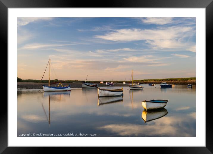 North Norfolk Reflections Framed Mounted Print by Rick Bowden