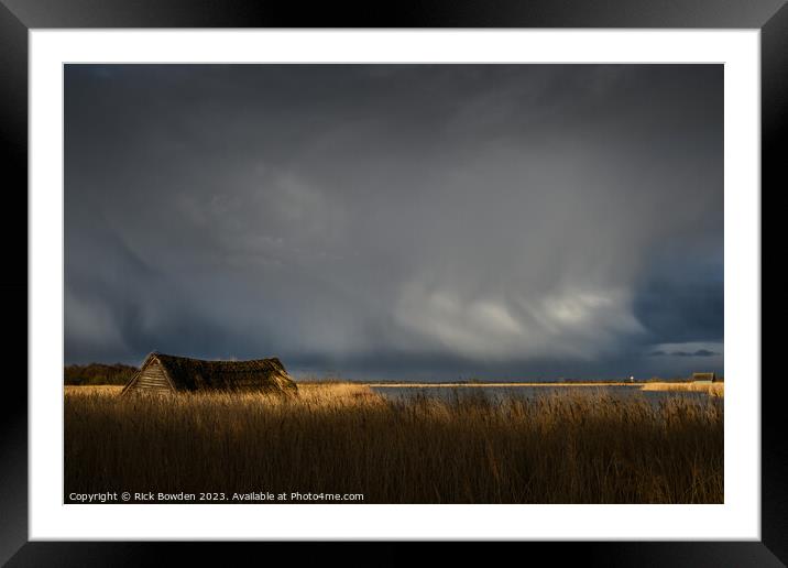 Horsey Storm Framed Mounted Print by Rick Bowden