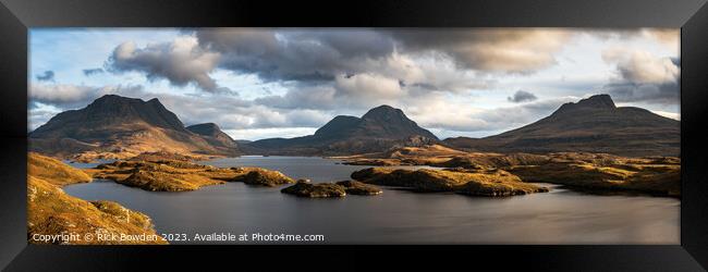 Majestic Scottish Highlands Panorama Framed Print by Rick Bowden