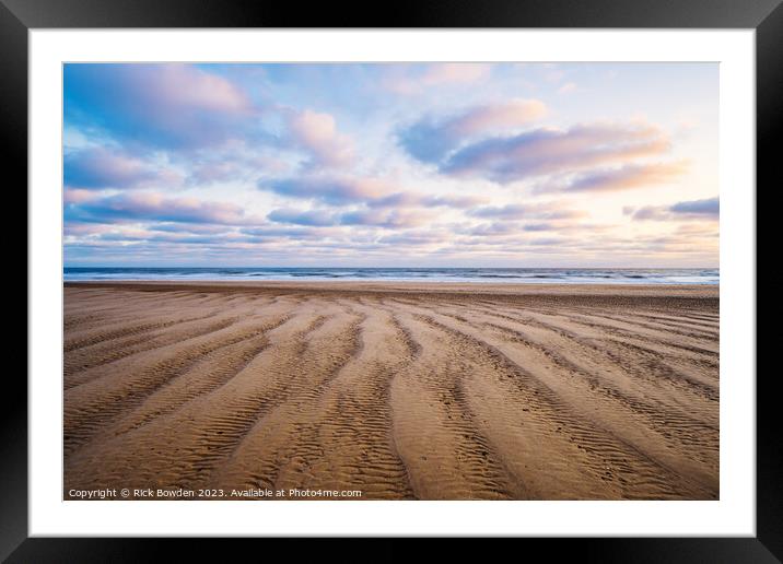 Ripples at Sunrise Framed Mounted Print by Rick Bowden
