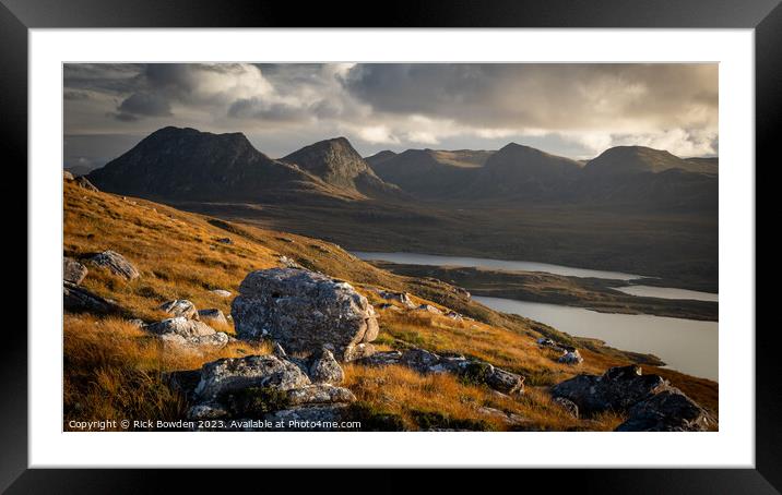 The Valley View Framed Mounted Print by Rick Bowden