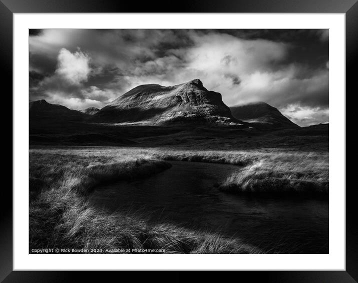 Quinag Light Framed Mounted Print by Rick Bowden