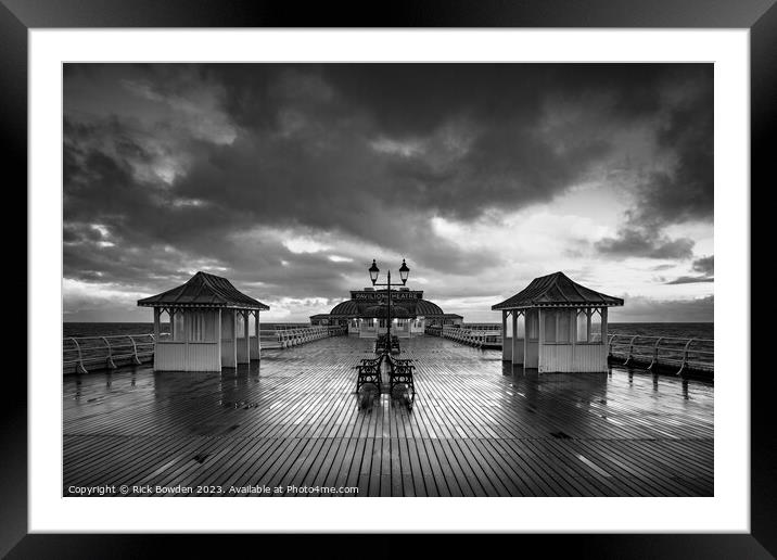 Pier after the Rain Framed Mounted Print by Rick Bowden