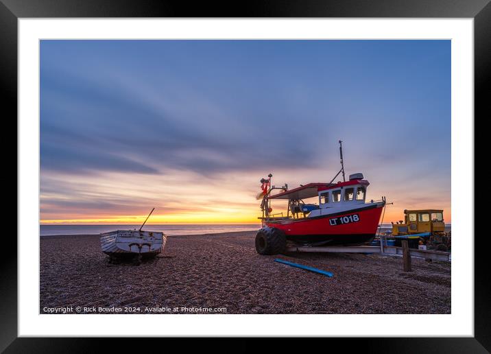 Aldeburgh Boats Framed Mounted Print by Rick Bowden