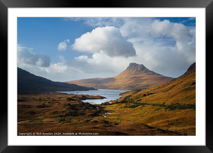 Stac Pollaidh Valley Framed Mounted Print by Rick Bowden