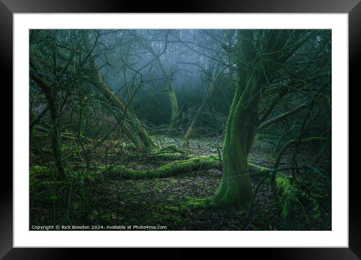 Green Woods Framed Mounted Print by Rick Bowden