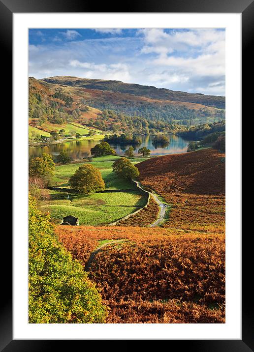 Tranquil Autumn Morn Framed Mounted Print by Rick Bowden