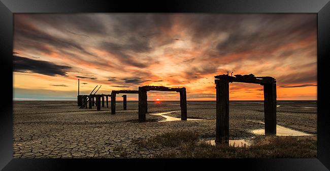 Long Lost Jetty Framed Print by Rick Bowden