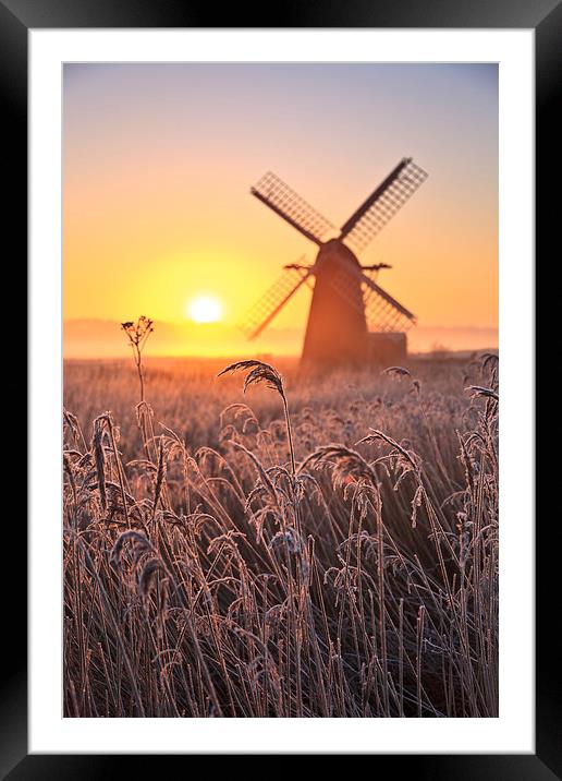 Serenity in Frost Framed Mounted Print by Rick Bowden