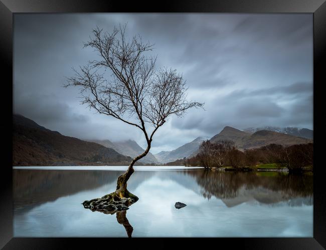 Serenity at Snowdonia Framed Print by Rick Bowden