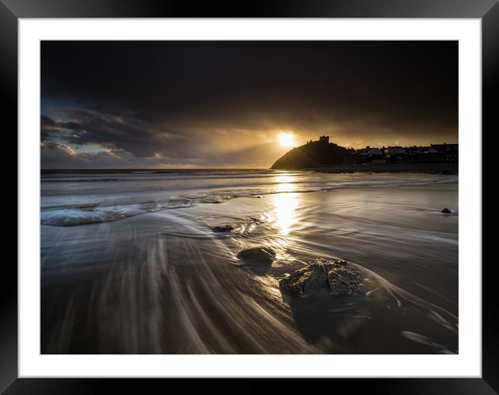 Criccieth Castle Wales Framed Mounted Print by Rick Bowden