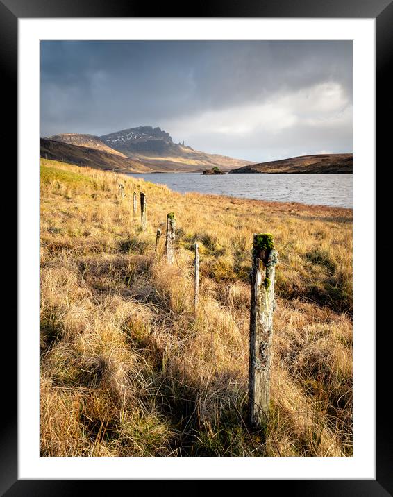Loch Fadan Isle of Skye Scotland Framed Mounted Print by Rick Bowden