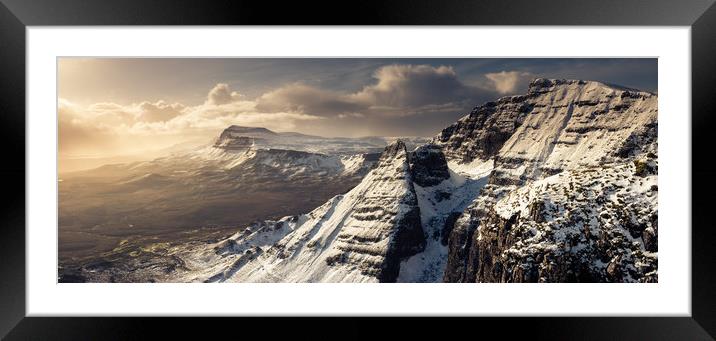 Trotternish Ridge Isle of Skye Scotland Framed Mounted Print by Rick Bowden