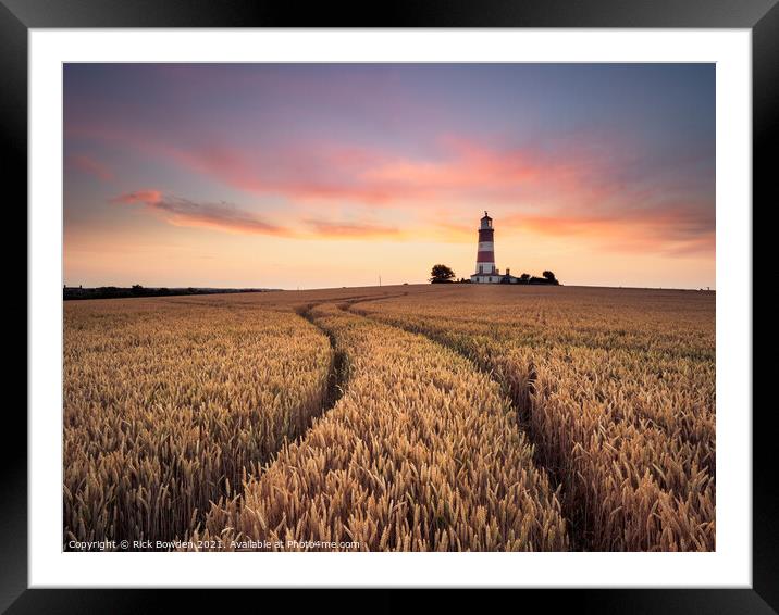 The Majestic Happisburgh Lighthouse Framed Mounted Print by Rick Bowden