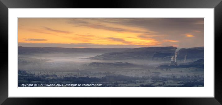 Hope Valley Peak District Framed Mounted Print by Rick Bowden