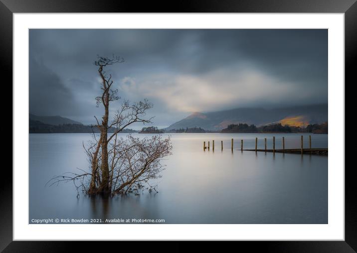 Derwent Water Lake District Framed Mounted Print by Rick Bowden