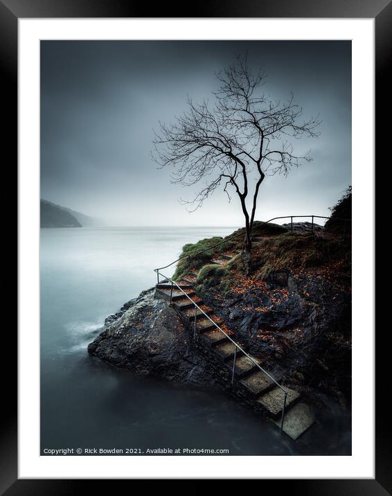 The Peaceful Isolation of Babbacombe Tree Framed Mounted Print by Rick Bowden