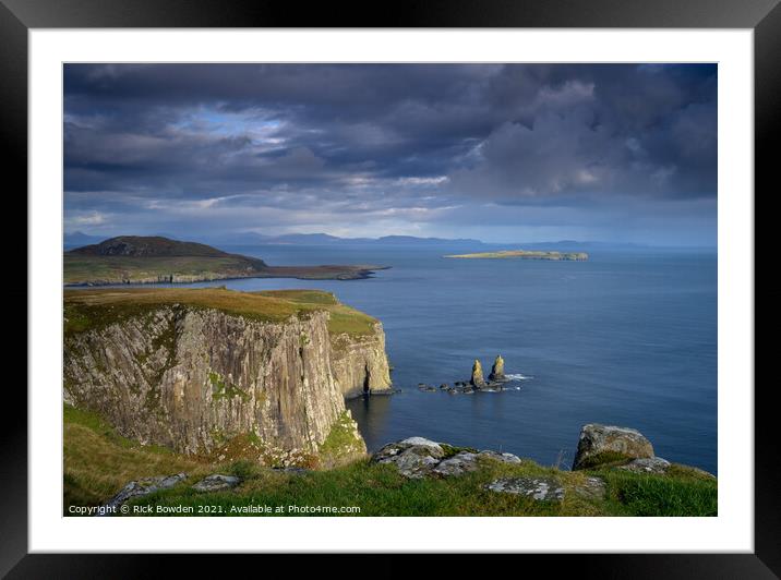 Balmaqueen Isle of Skye Scotland Framed Mounted Print by Rick Bowden