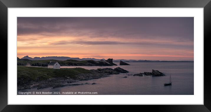 Coastal Charm at Clachtoll Framed Mounted Print by Rick Bowden