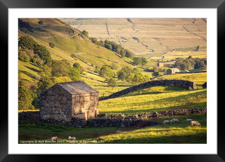 Rustic Charm of Yorkshire Dales Framed Mounted Print by Rick Bowden