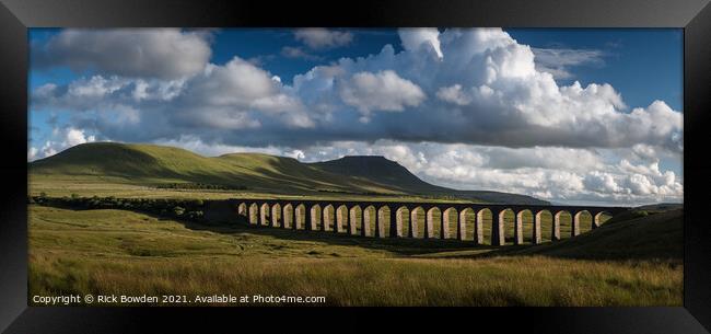 Ribblehead Viaduct Yorkshire Dales Framed Print by Rick Bowden