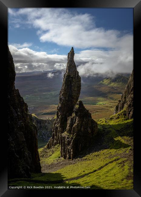 The Needle Isle of Skye Framed Print by Rick Bowden