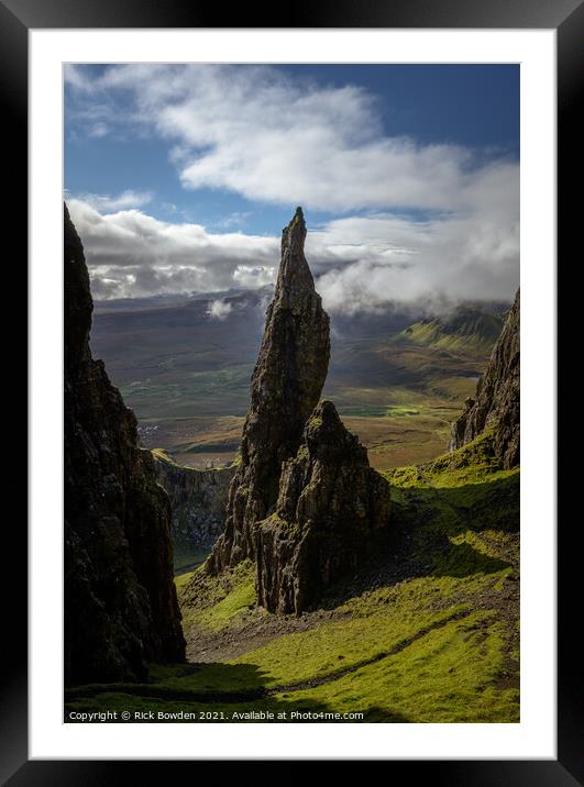 The Needle Isle of Skye Framed Mounted Print by Rick Bowden