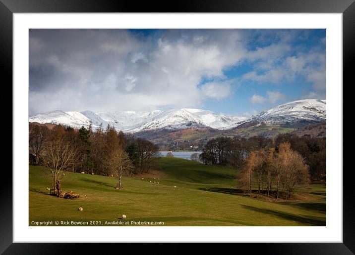 Wary Castle Lake District Framed Mounted Print by Rick Bowden