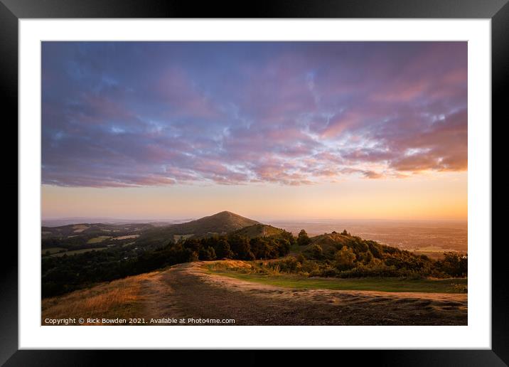 Malvern Hills Worcestershire Framed Mounted Print by Rick Bowden