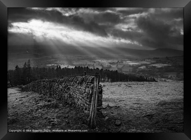 Castleton Peak District Framed Print by Rick Bowden