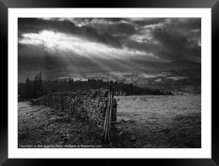 Castleton Peak District Framed Mounted Print by Rick Bowden