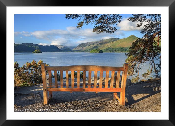 Friar's Crag Lake District Framed Mounted Print by Rick Bowden