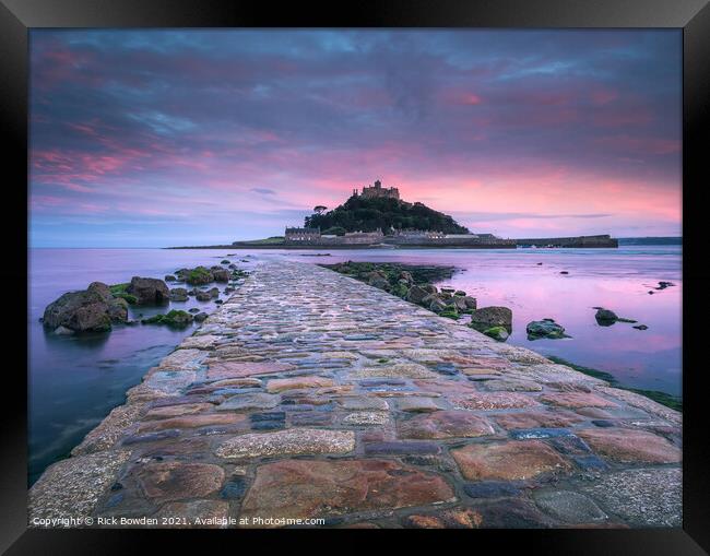 St Michael's Mount Cornwall Framed Print by Rick Bowden