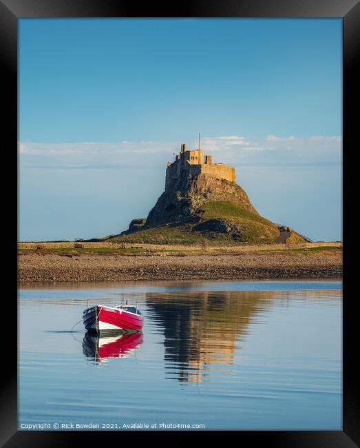 Lindisfarne Castle Northumberland Framed Print by Rick Bowden