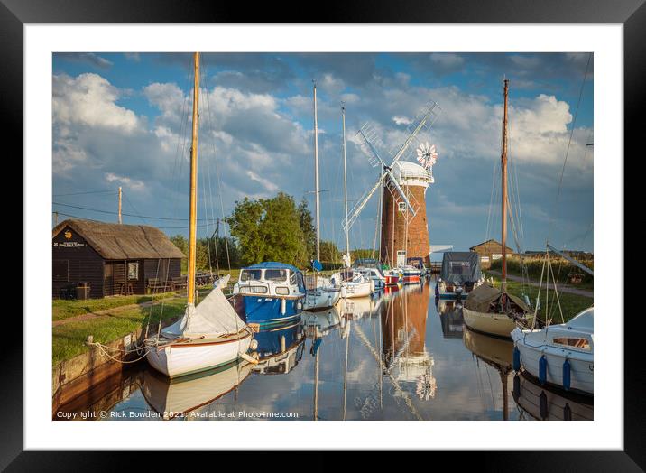 Horsey Mill Norfolk Framed Mounted Print by Rick Bowden
