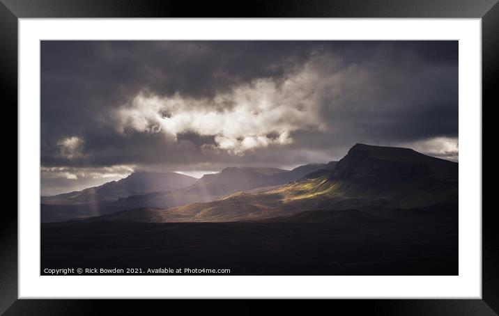 Isle of Skye Scotland Framed Mounted Print by Rick Bowden