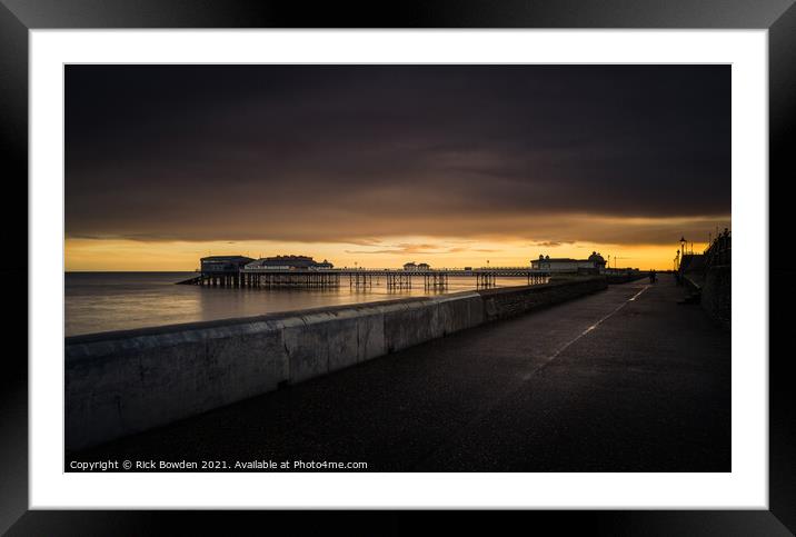 Cromer Pier Norfolk Framed Mounted Print by Rick Bowden