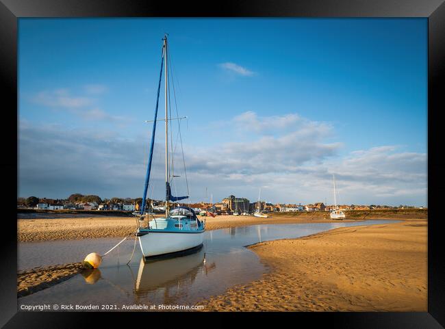 Low Tide at Wells Norfolk Framed Print by Rick Bowden