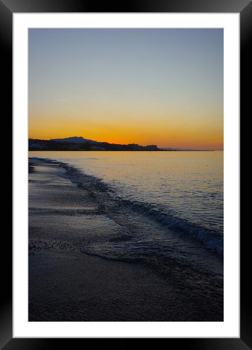 Sunrise Estepona on the Costa Del Sol Framed Mounted Print by Jonathan Evans