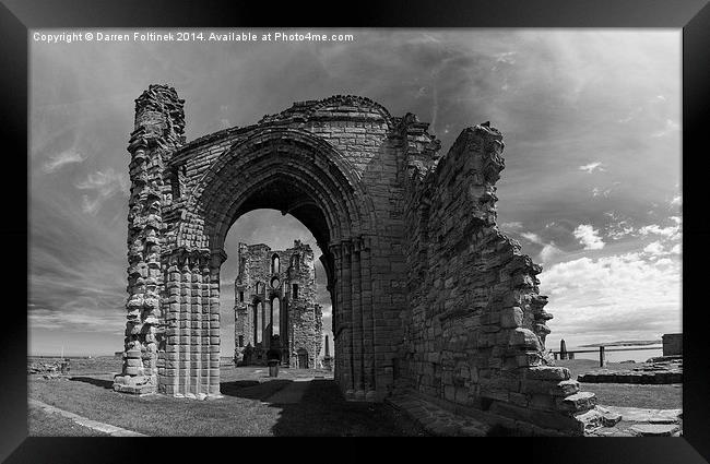  Tynemouth Priory, England Framed Print by Darren Foltinek