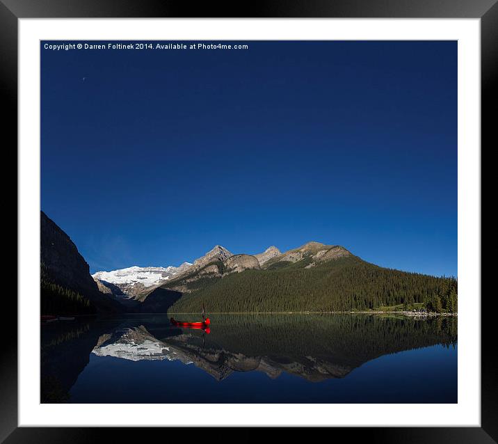 Lake Louise, Banff National Park, Canada Framed Mounted Print by Darren Foltinek