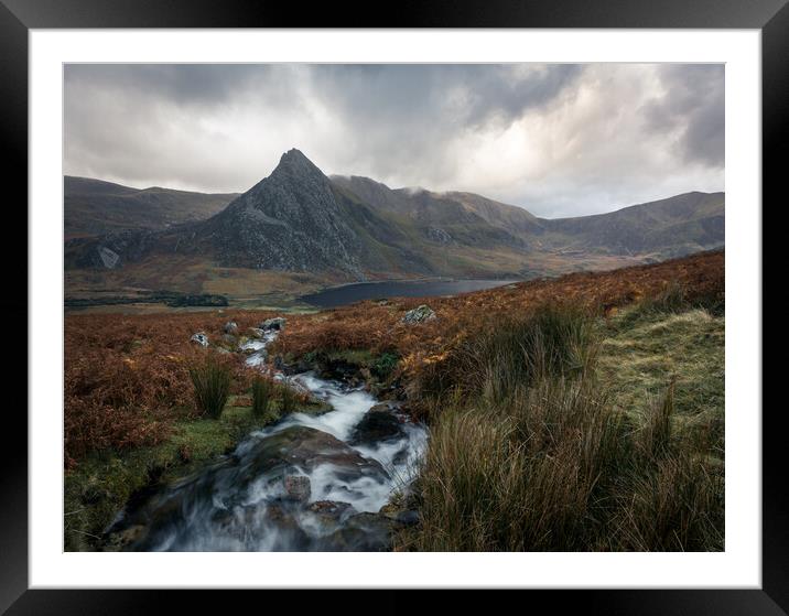 Stormy Tryfan Autumn Framed Mounted Print by Rob Pitt